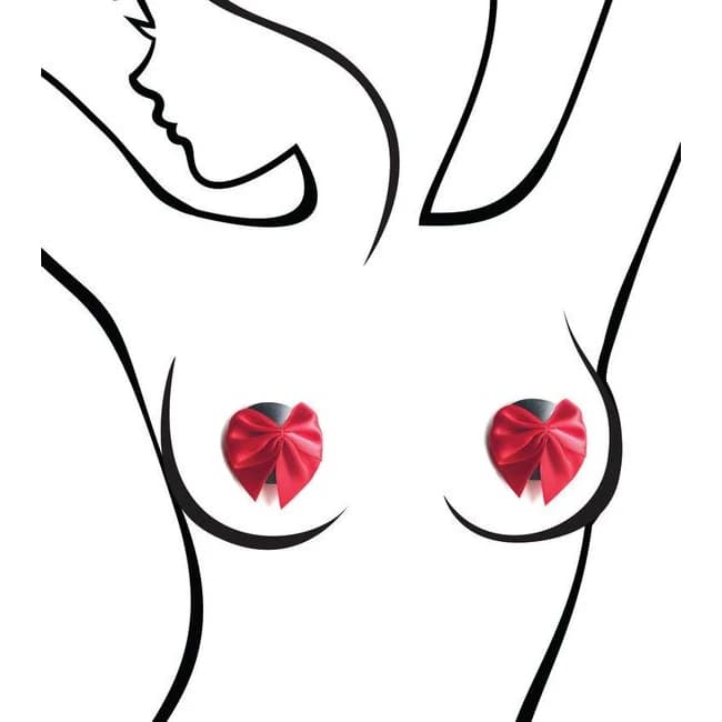 (wd) Sexy Af Red Bows Nipple - Image 2