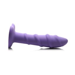 (wd) Simply Sweet Swirl Silico Dildo Purple - Image 4