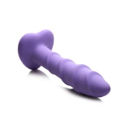 (wd) Simply Sweet Swirl Silico Dildo Purple - Image 5