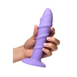 (wd) Simply Sweet Swirl Silico Dildo Purple - Image 9