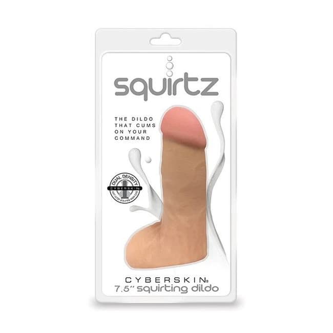 (wd) Squirtz Cyberskin 7.5 Squirting Dildo " - Image 1