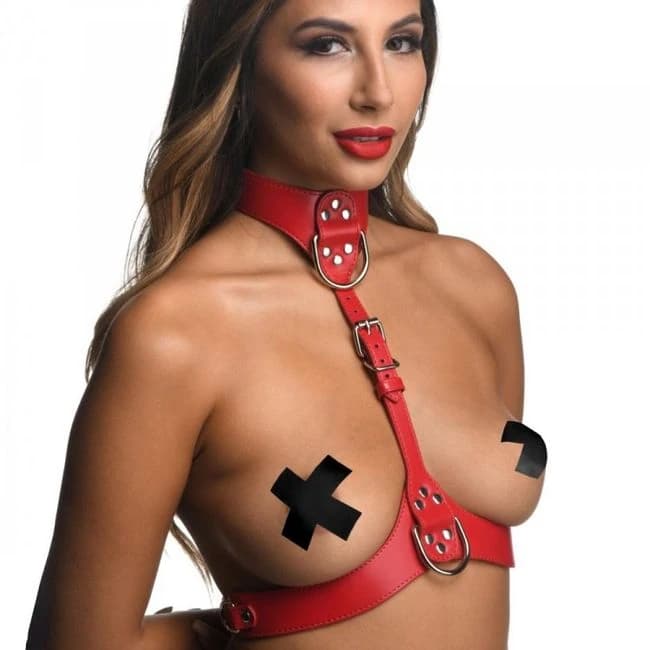 (wd) Strict Female Chest Harne S/m Red - Image 1