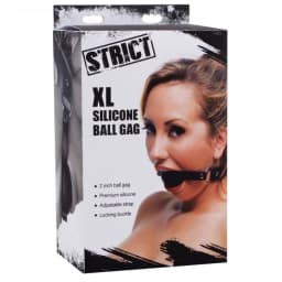 Strict XL 2in Silicone Ba Gag, image 4
