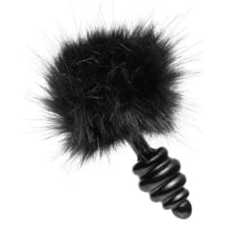 Tailz Black Bunny Tail an Plug, image 1