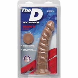 The D Ragin' D 8 Caramel Ultraskyn Dildo ", image 3