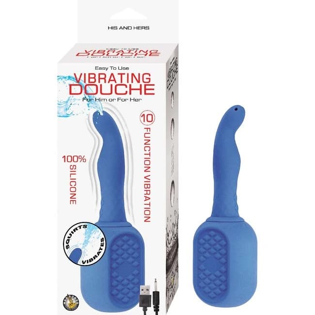 (WD) VIBRATING DOUCHE BLUE  - Image 1