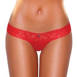 Vibrating Panties w/ Vibe Pocket Red Ml, image 1