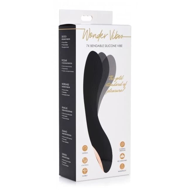 (WD) WONDER VIBES 7X BENDABLE SILICONE VIBE  - Image 1
