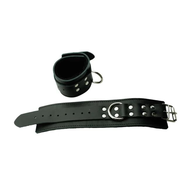 (wd) Wrist Restraints Black Fa Fur - Image 1