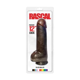 (wd)black Balled Dildo 12in - Image 2