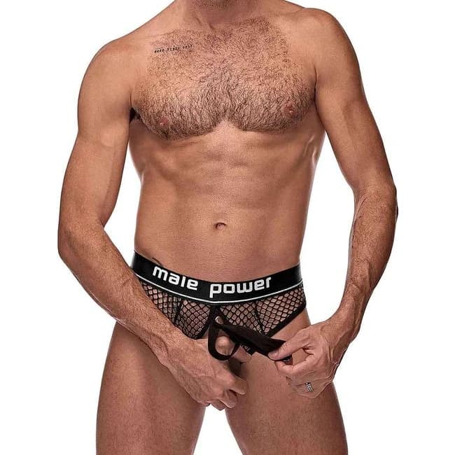 (WD)COCK PIT COCK RING THONG B L/XL  - Image 1
