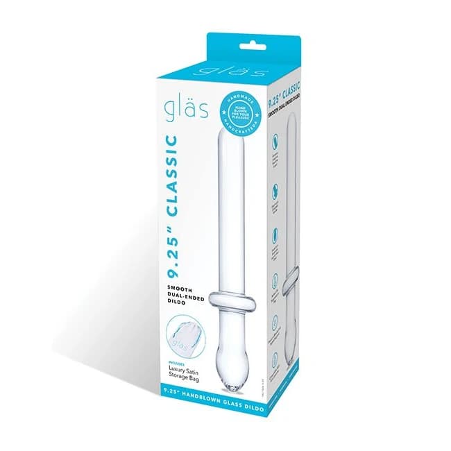 (wd)glas 9.25 Classic Smooth -ended Dildo " - Image 1
