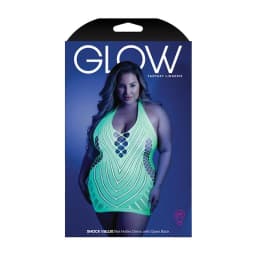 Glow Shock Value Halter Dr Neon Green Q/S, image 3