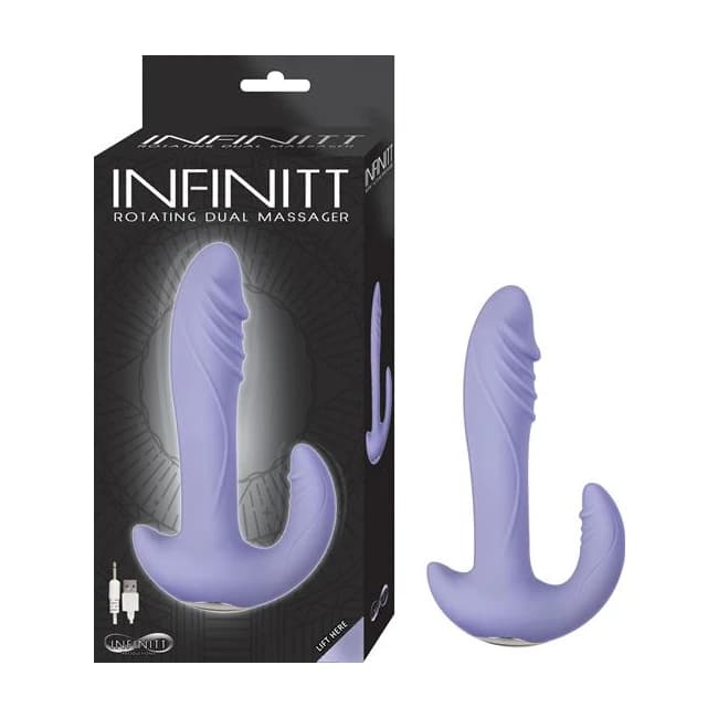 (wd)infinitt Rotating Lavender Dual Massager - Image 1