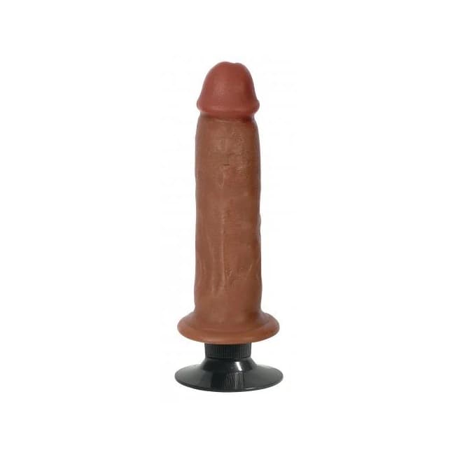 (WD)JOCK BARESKIN 6IN VIBRATIN LATTE DILDO  - Image 1