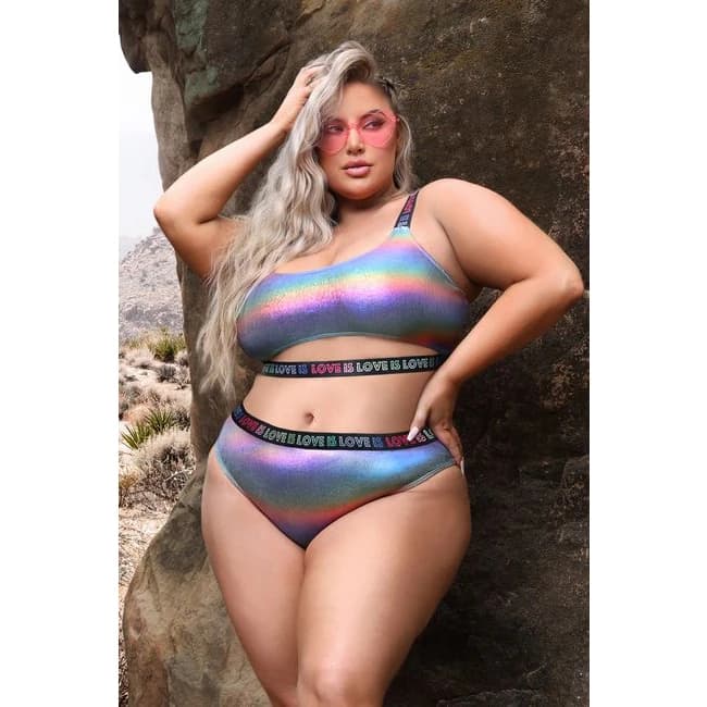 (wd)love Is Love Crop Top & Pa Q/s - Image 1