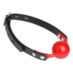 (wd)master Series Hush Red Silicone Ball Gag - Image 2