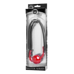 (wd)master Series Hush Red Silicone Ball Gag - Image 3
