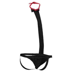 (wd)mob Tuxedo Lace Thong Blac S/m - Image 2