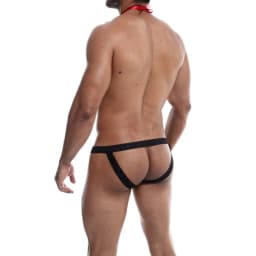 (wd)mob Tuxedo Lace Thong Blac S/m - Image 6
