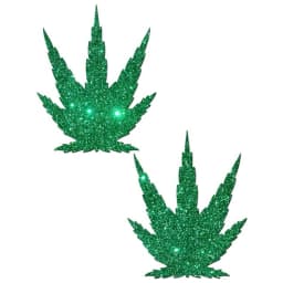 Pastease Pot Leaf Green Glitter, image 1