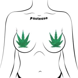 Pastease Pot Leaf Green Glitter, image 3
