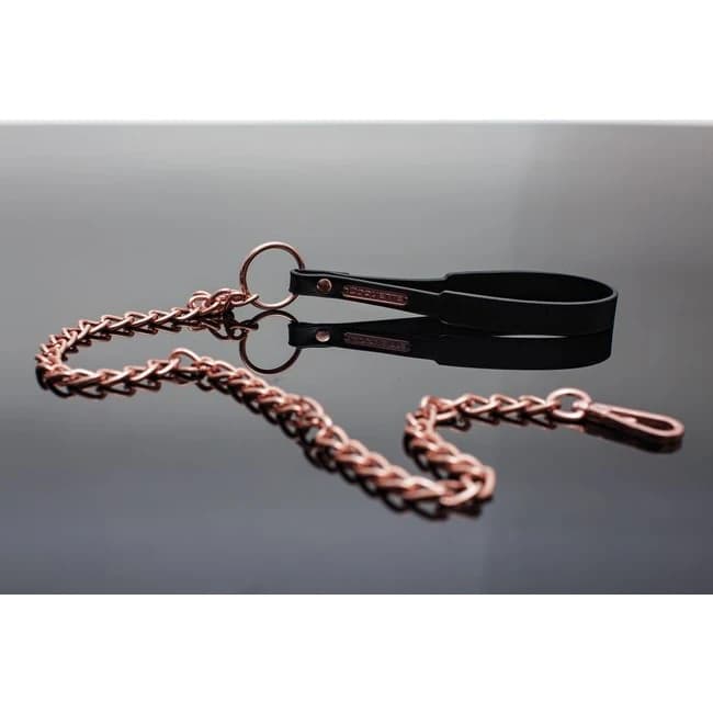 (wd)pleasure Chain Leash Black Rose Gold - Image 3