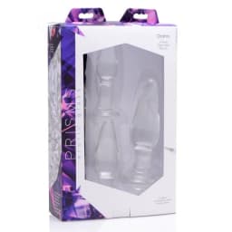 (wd)prisms Dosha 3 Piece Glass Anal Plug Kit - Image 2