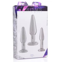 (wd)prisms Dosha 3 Piece Glass Anal Plug Kit - Image 4