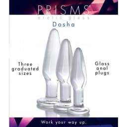 (wd)prisms Dosha 3 Piece Glass Anal Plug Kit - Image 6