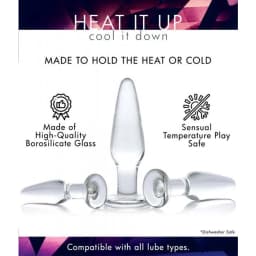(wd)prisms Dosha 3 Piece Glass Anal Plug Kit - Image 7