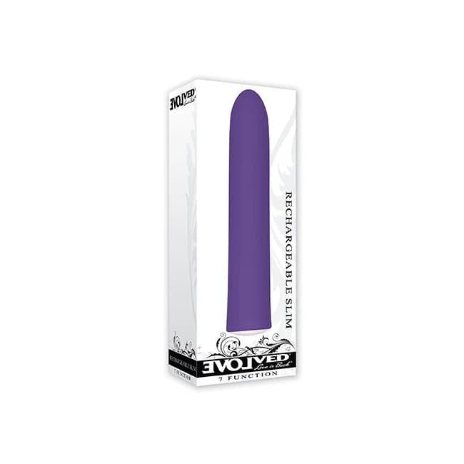 (wd)rechargeable Slim Vibe 5  Purple " - Image 1