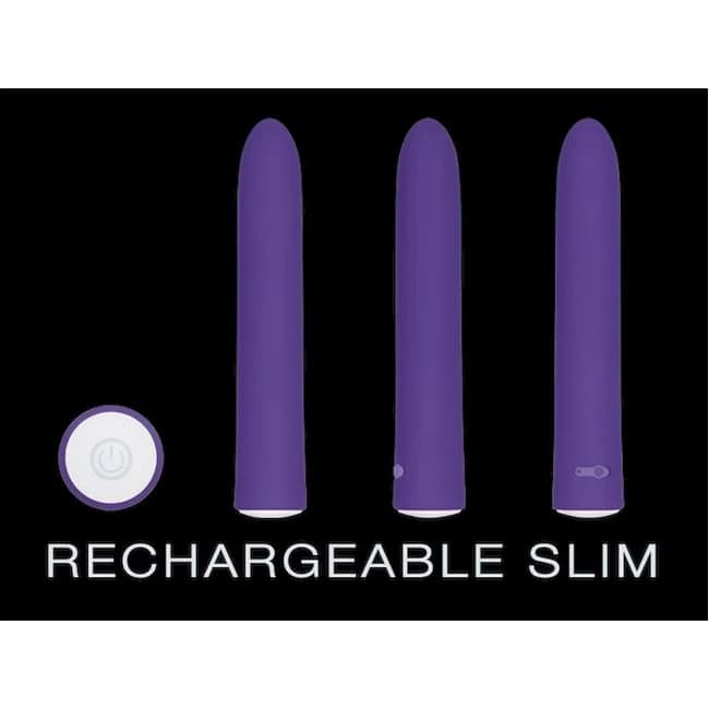 (wd)rechargeable Slim Vibe 5  Purple " - Image 5