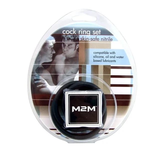 (WD)RING NITRILE 3PC SET BLACK  - Image 1