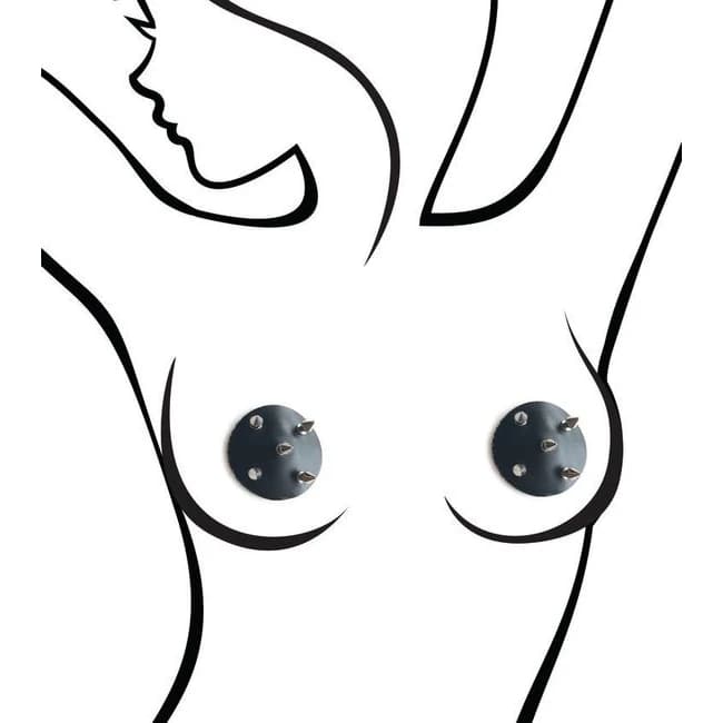 (wd)sexy Af Black Studded Nipp Covers - Image 2
