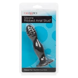Silicone Ribbed Anal Stud, image 2