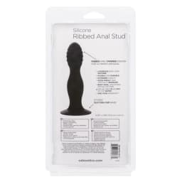 Silicone Ribbed Anal Stud, image 3
