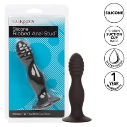 Silicone Ribbed Anal Stud, image 4