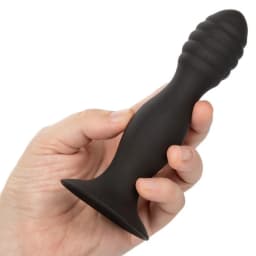 Silicone Ribbed Anal Stud, image 5