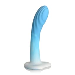 Simply Sweet Rippled Silic Dildo Blue/white, image 3