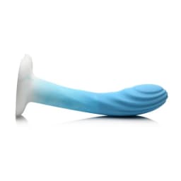 Simply Sweet Rippled Silic Dildo Blue/white, image 5
