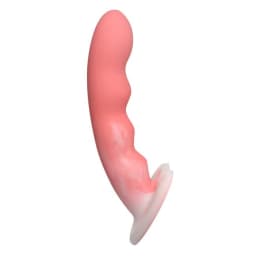 (wd)simply Sweet Wavy Silicone Dildo Pink/white - Image 3