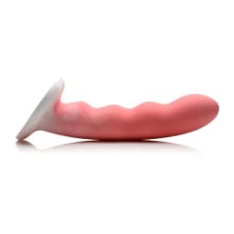 (wd)simply Sweet Wavy Silicone Dildo Pink/white - Image 7