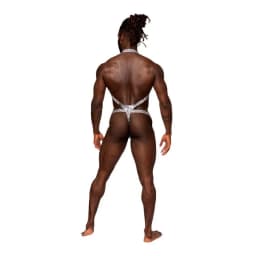 S'naked Criss Cross Thong Silver/black, image 2
