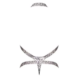S'naked Criss Cross Thong Silver/black, image 3