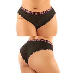 Vibes Sexy Bitch Panty & T 2pk Q/S, image 3