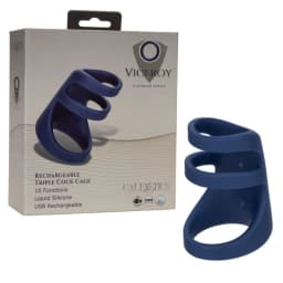Viceroy Rechargeable Tripl Cock Cage, image 1