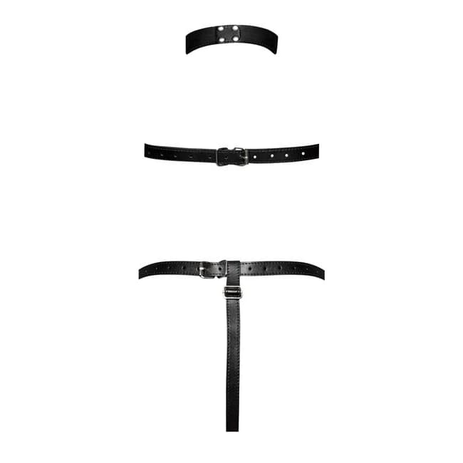 (wd)victoria Chain Bra & Thong Black O/s - Image 2