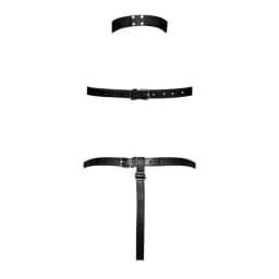 Victoria Chain Bra & Thong Black O/S, image 2