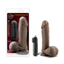 X5 Plus 8in Gyrating Vibra Cock Chocolate, image 1